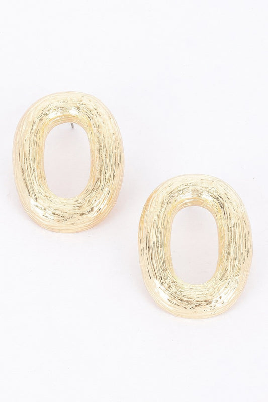 Gold Plated Metal Earring - Tigbul's Variety Fashion Shop