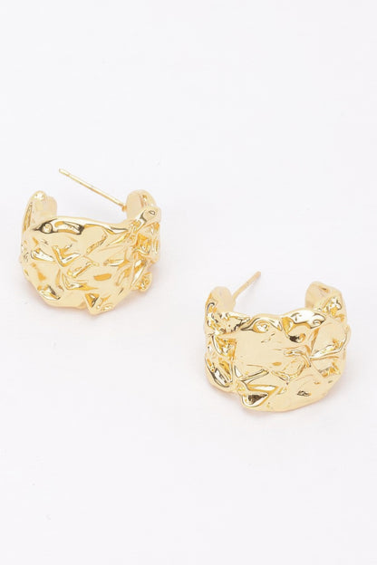 Gold Plated Metal Earring - Tigbul's Variety Fashion Shop