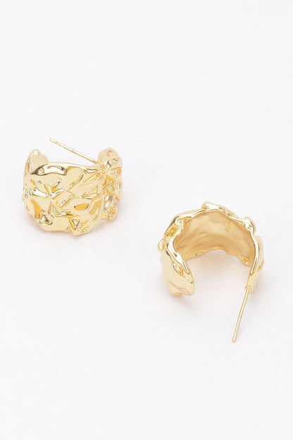 Gold Plated Metal Earring - Tigbul's Variety Fashion Shop