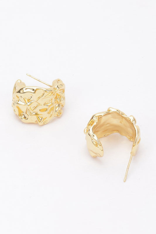 Gold Plated Metal Earring - Tigbul's Variety Fashion Shop