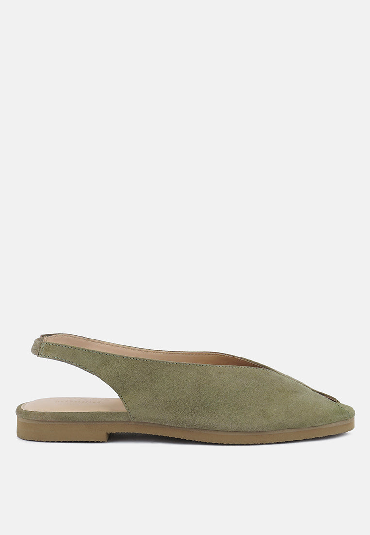 Gretchen Mustard Slingback Flat Sandals - Tigbul's Variety Fashion Shop