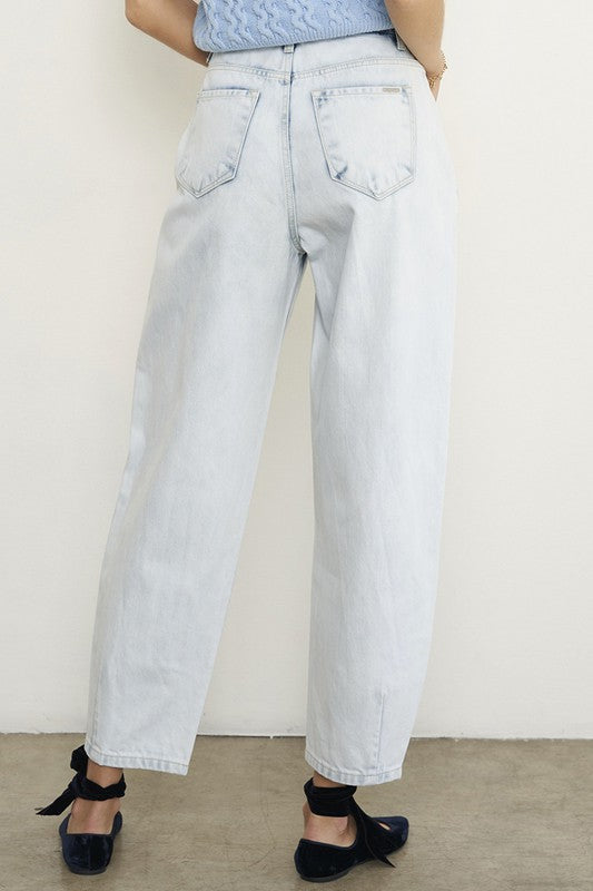 High Rise Balloon Slouch Jeans - Tigbul's Variety Fashion Shop