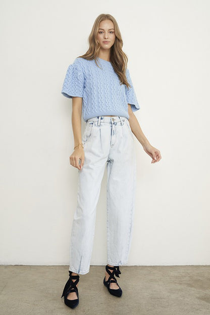 High Rise Balloon Slouch Jeans - Tigbul's Variety Fashion Shop