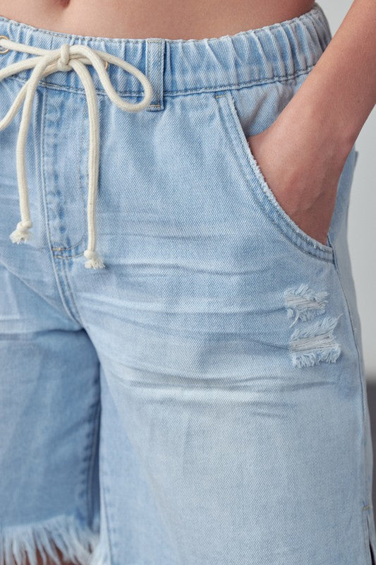 High Rise Drawstring Shorts - Tigbul's Variety Fashion Shop