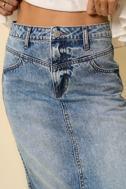 HIGH RISE FLARED MAXI SKIRT - Tigbul's Variety Fashion Shop