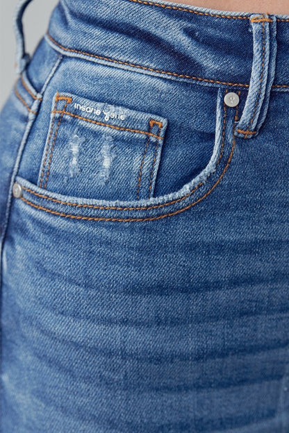 High Rise Ripped Girlfriend Jeans - Tigbul's Variety Fashion Shop