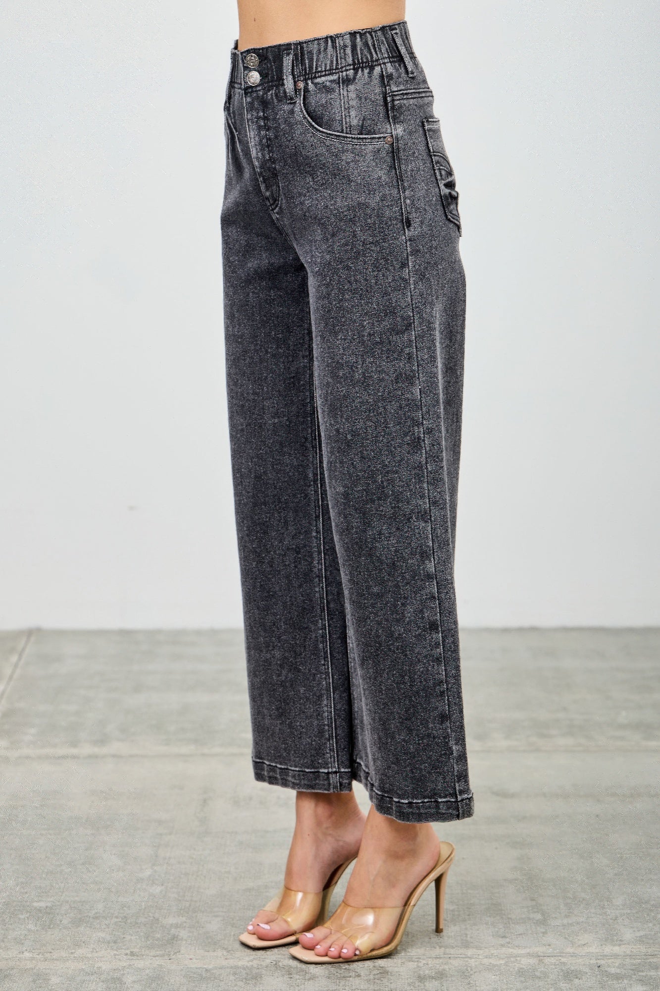 High Rise Wide Crop - Tigbul's Variety Fashion Shop