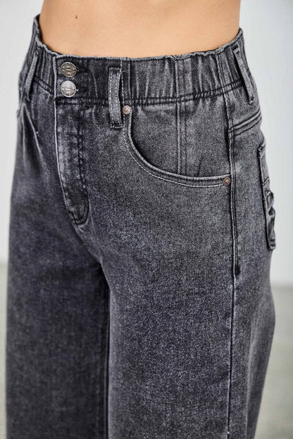 High Rise Wide Crop - Tigbul's Variety Fashion Shop