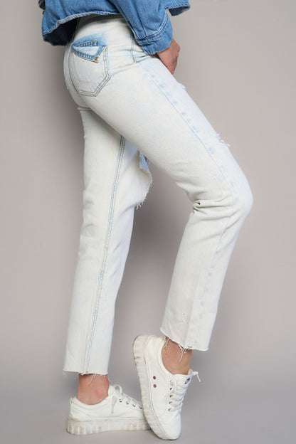 High Waist Ripped Jeans - Tigbul's Variety Fashion Shop
