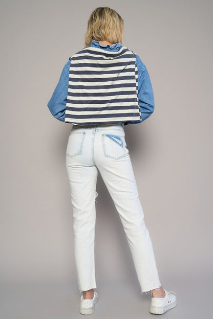 High Waist Ripped Jeans - Tigbul's Variety Fashion Shop