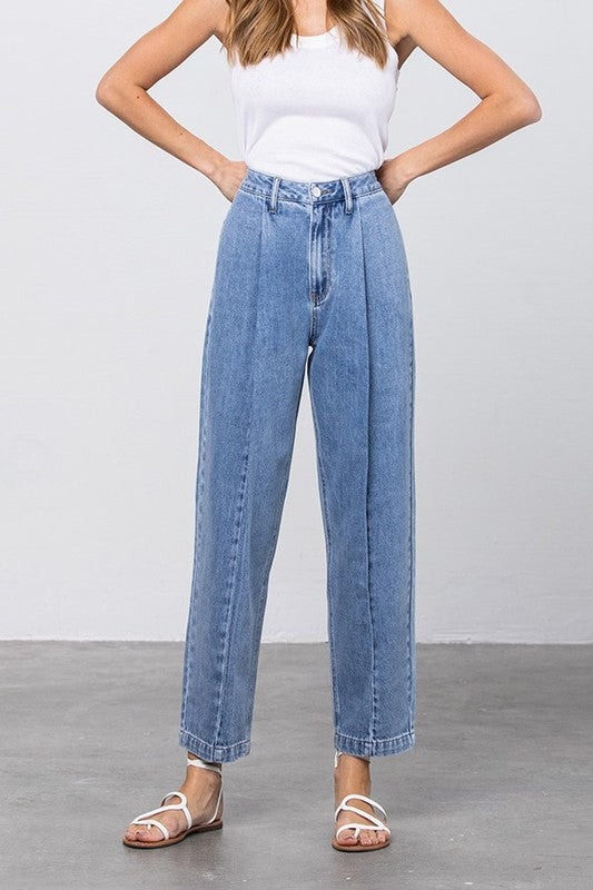 High Waist Slouch Jeans - Tigbul's Variety Fashion Shop