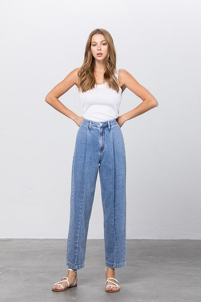 High Waist Slouch Jeans - Tigbul's Variety Fashion Shop