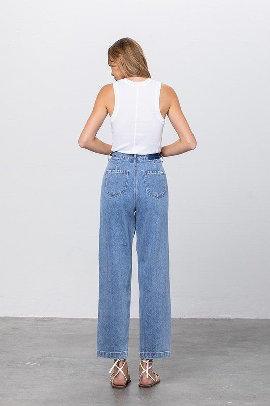 High Waist Slouch Jeans - Tigbul's Variety Fashion Shop