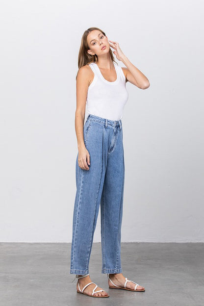 High Waist Slouch Jeans - Tigbul's Variety Fashion Shop