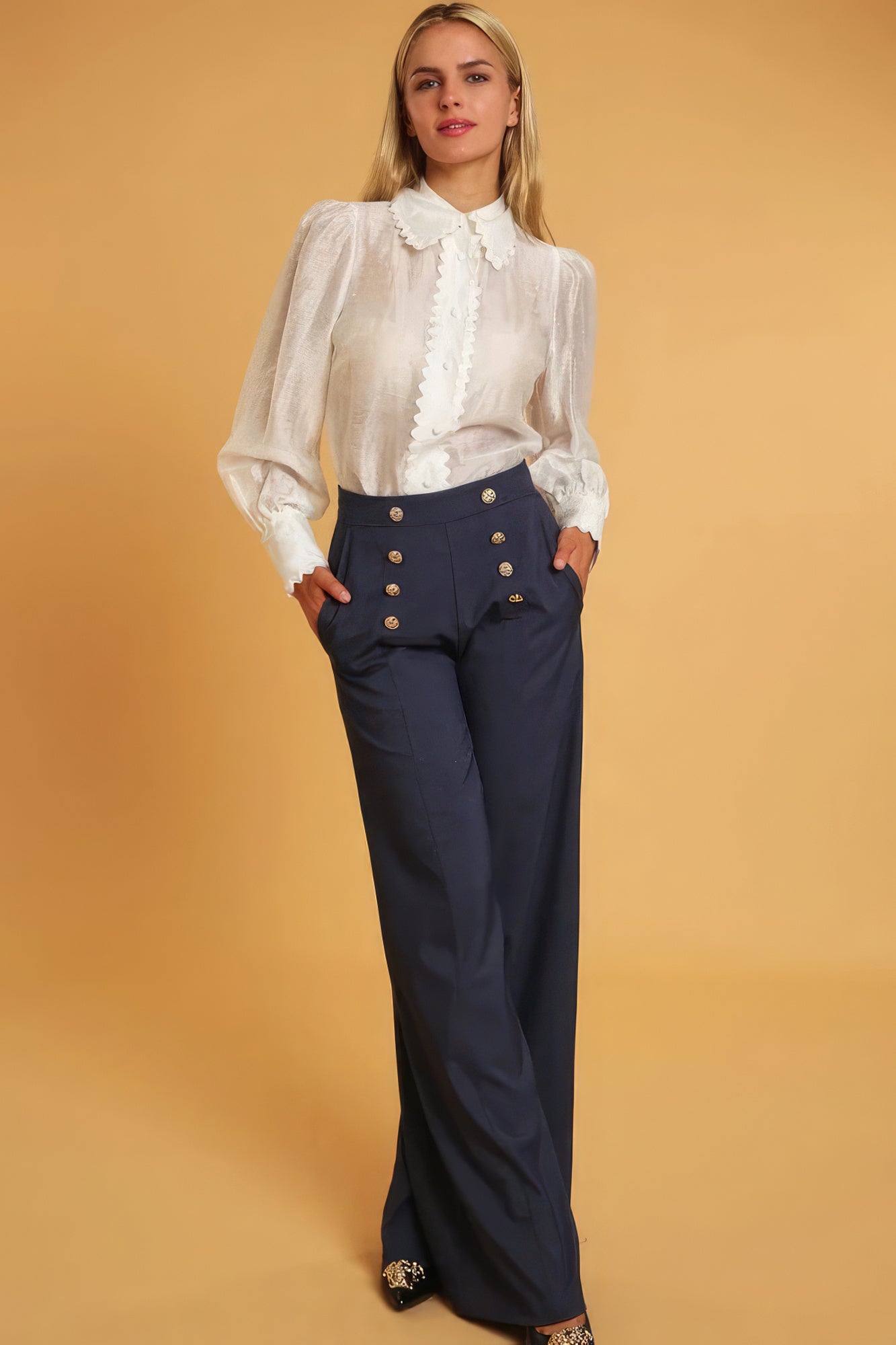 High Waisted Dressy Pants - Tigbul's Variety Fashion Shop