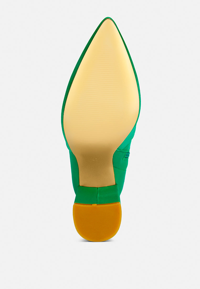 Schiffer High Block Heeled Long Boot