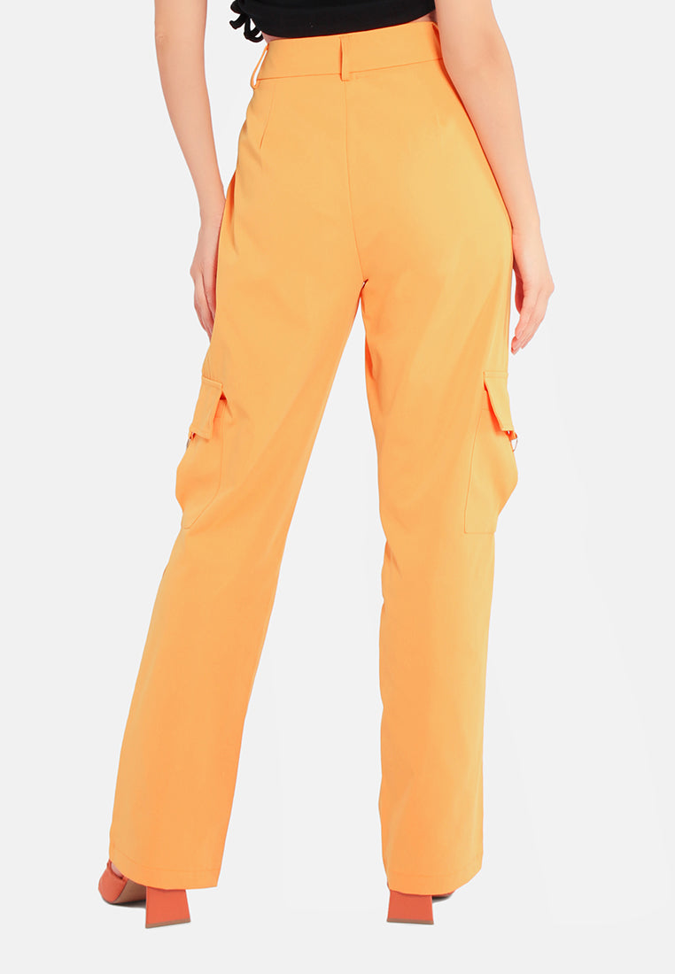 High Waist Cargo Pants - Tigbul's Variety Fashion Shop
