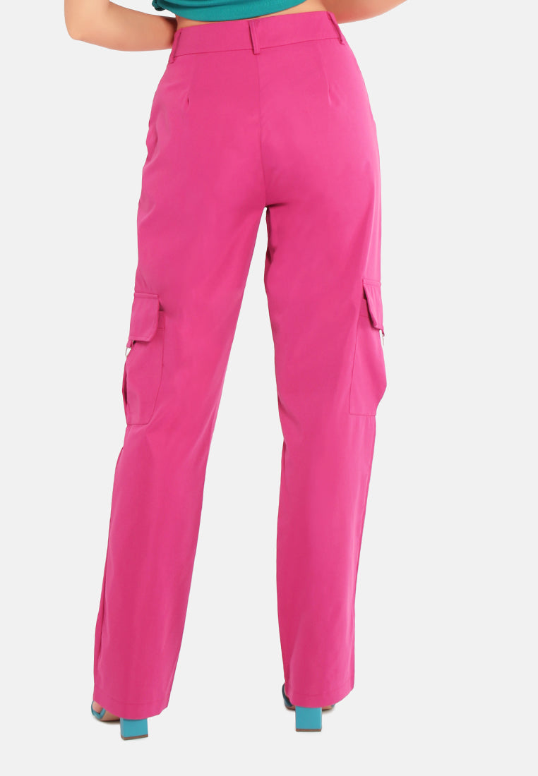 High Waist Cargo Pants - Tigbul's Variety Fashion Shop
