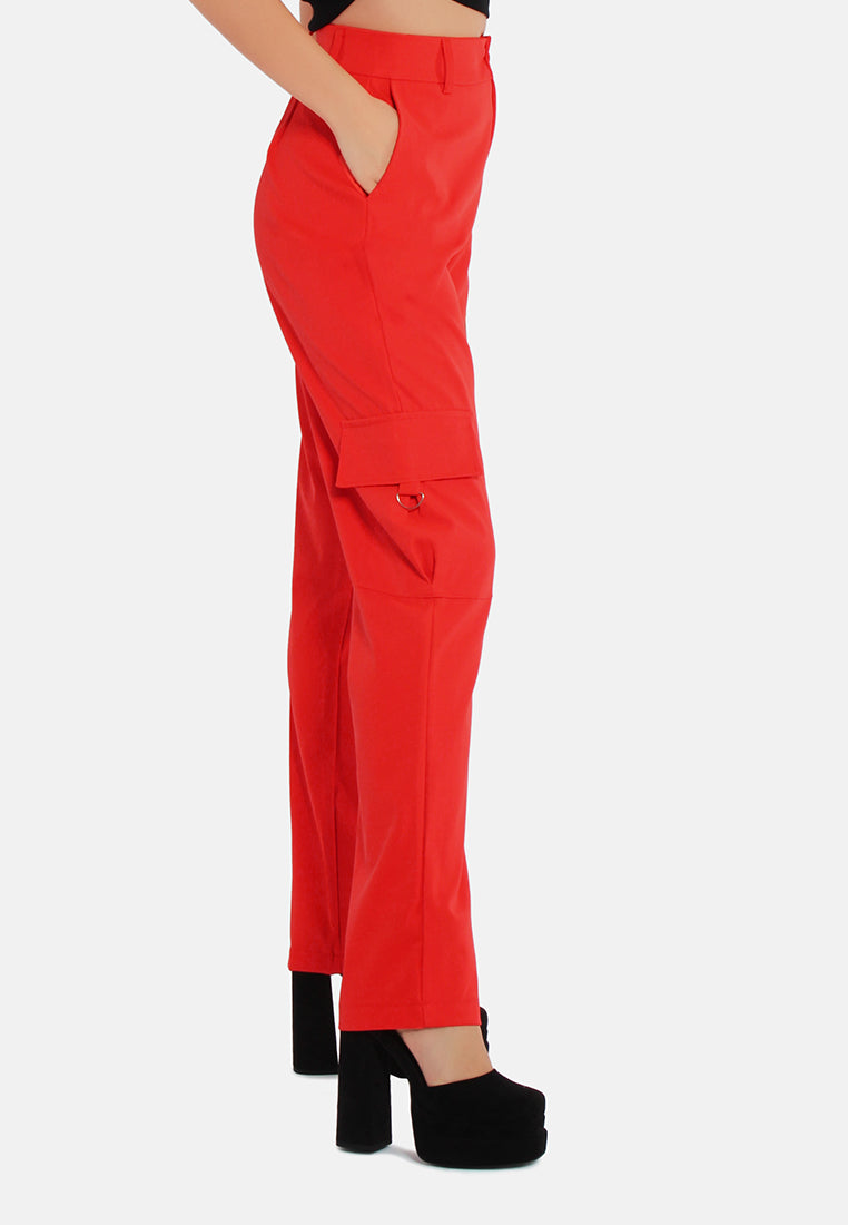 High Waist Cargo Pants - Tigbul's Variety Fashion Shop