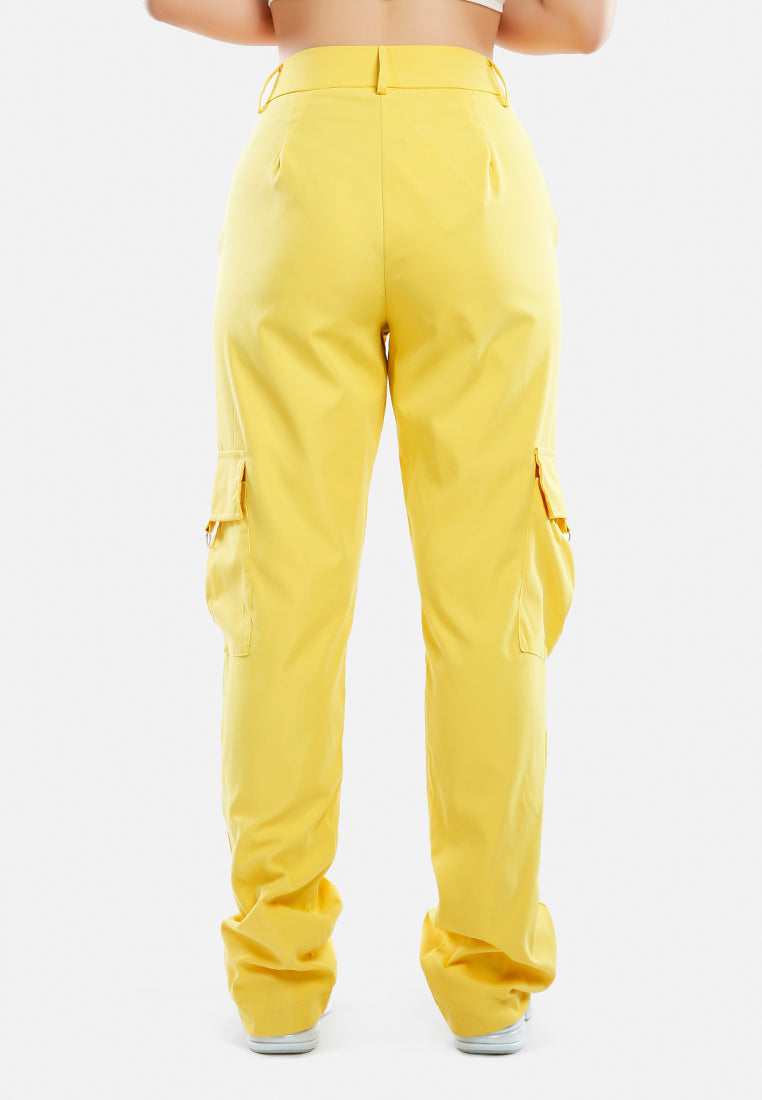 High Waist Cargo Pants - Tigbul's Variety Fashion Shop