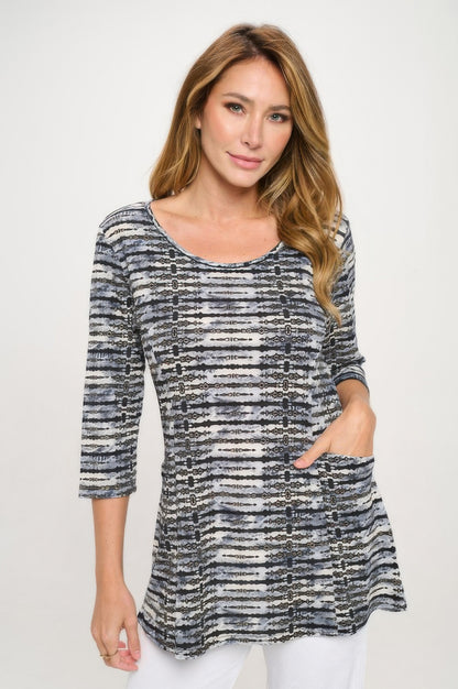 Hit Princess Line Pocket Top - Tigbul's Variety Fashion Shop