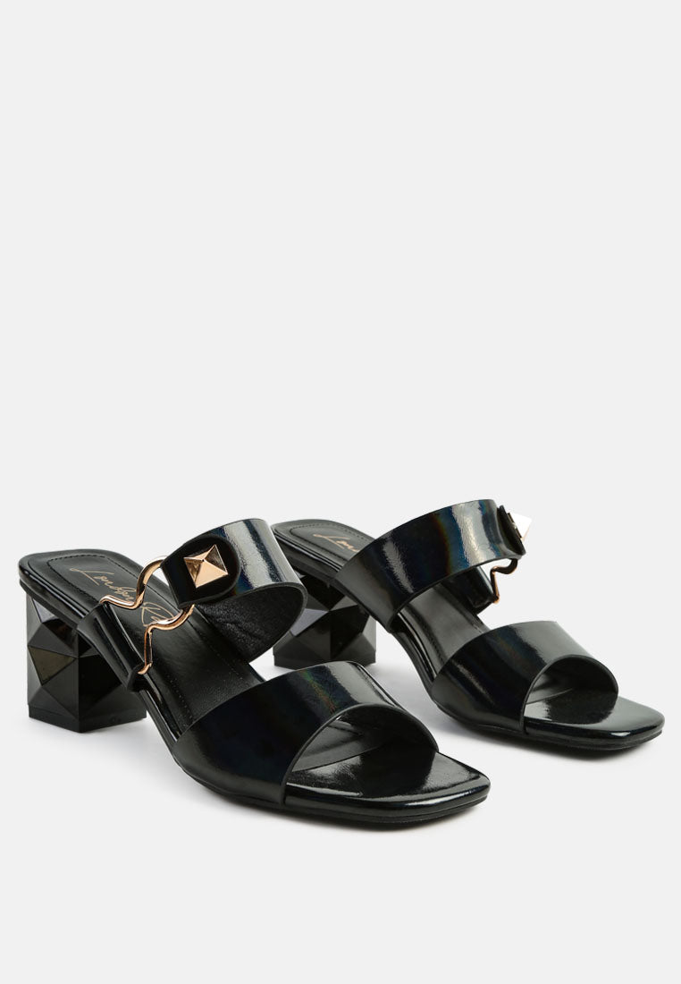 Hookup Fantasy Block Heel Sandals - Tigbul's Variety Fashion Shop