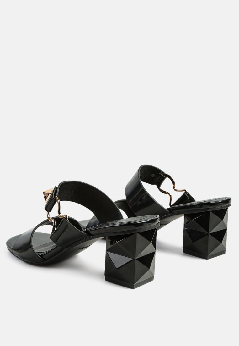 Hookup Fantasy Block Heel Sandals - Tigbul's Variety Fashion Shop