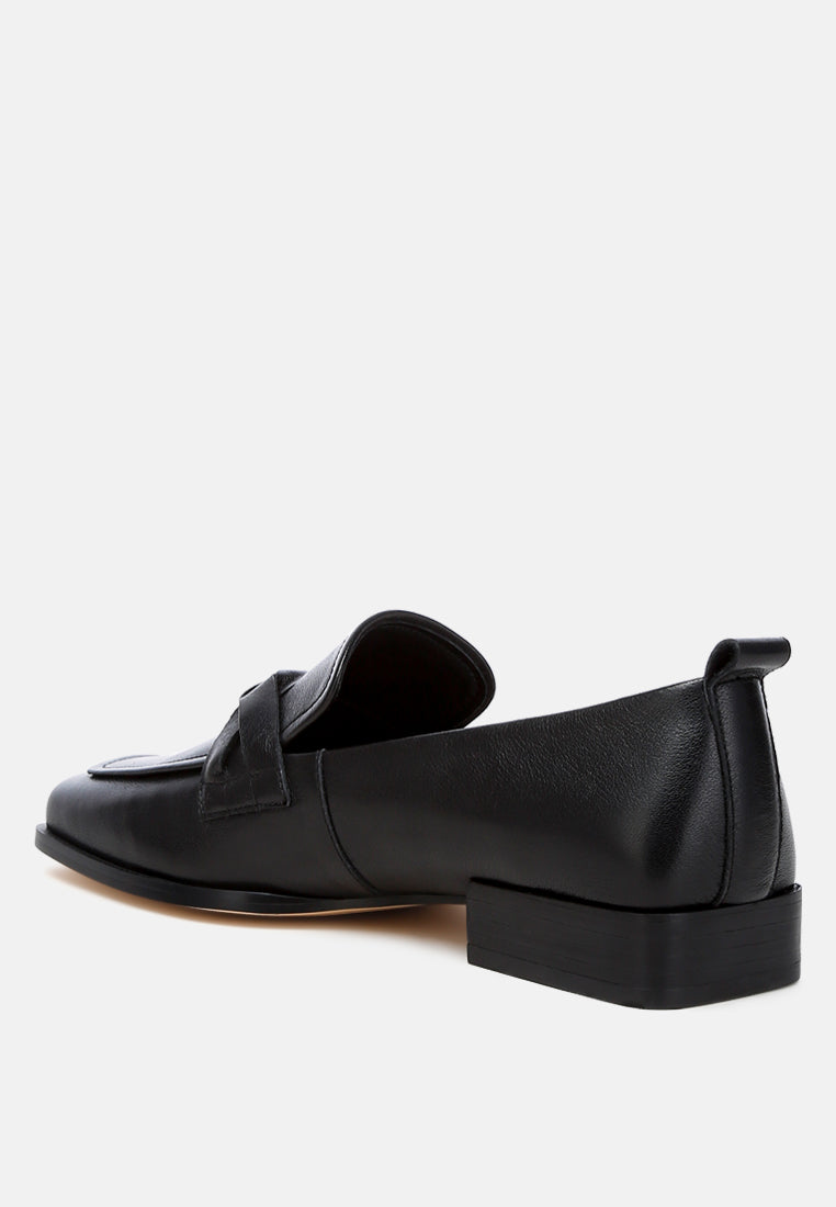 Hostess Genuine Leather Braided Loafers - Tigbul's Variety Fashion Shop