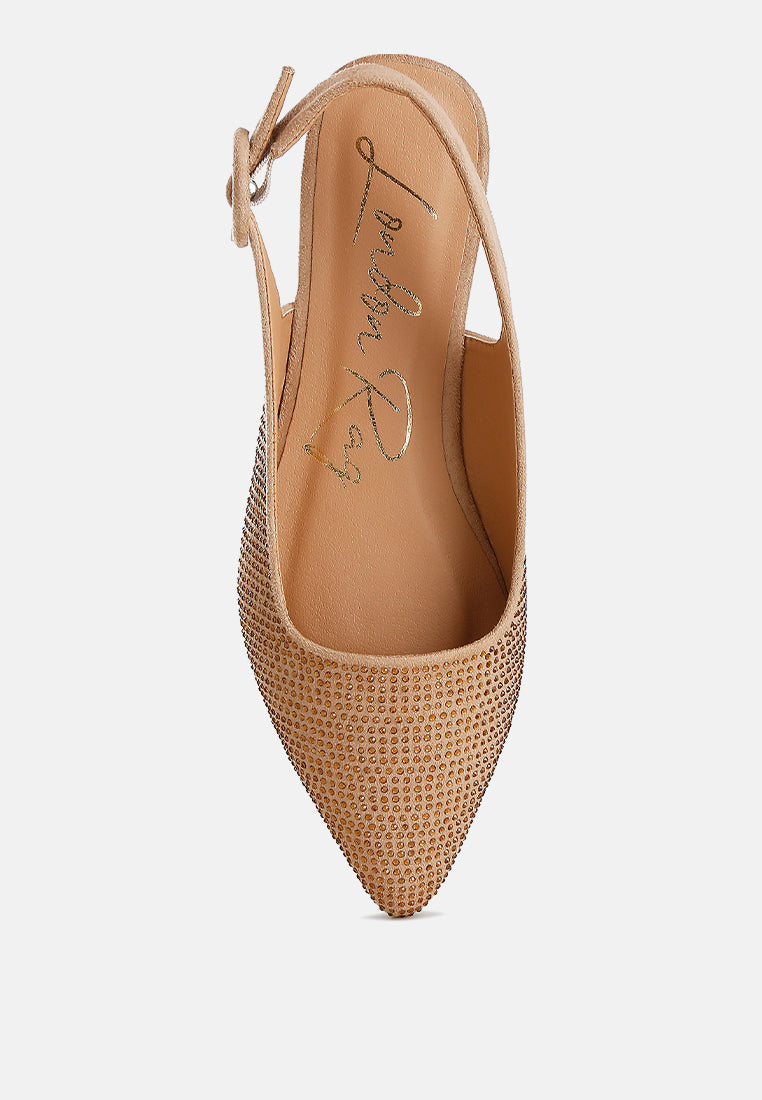 Jarisa Rhinestones Embellished Slingback Mules - Tigbul's Variety Fashion Shop
