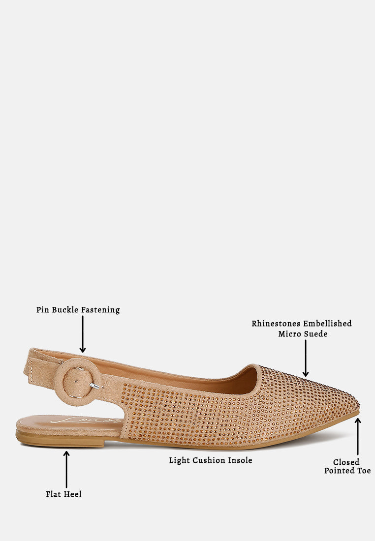 Jarisa Rhinestones Embellished Slingback Mules - Tigbul's Variety Fashion Shop