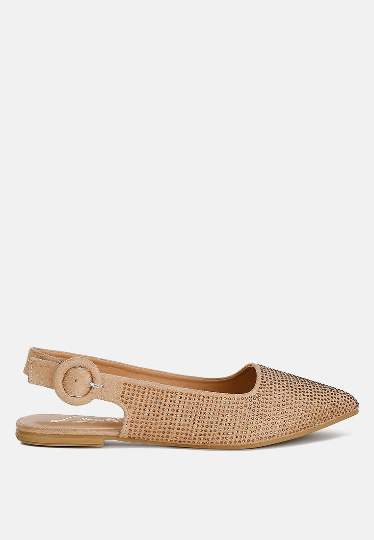 Jarisa Rhinestones Embellished Slingback Mules - Tigbul's Variety Fashion Shop