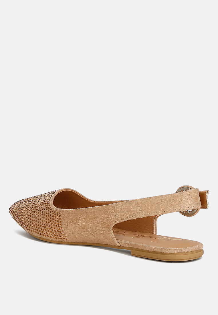 Jarisa Rhinestones Embellished Slingback Mules - Tigbul's Variety Fashion Shop
