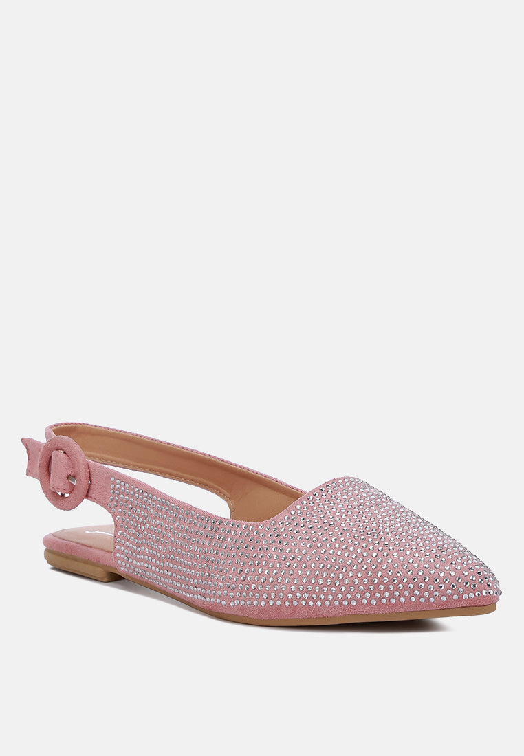 Jarisa Rhinestones Embellished Slingback Mules - Tigbul's Variety Fashion Shop