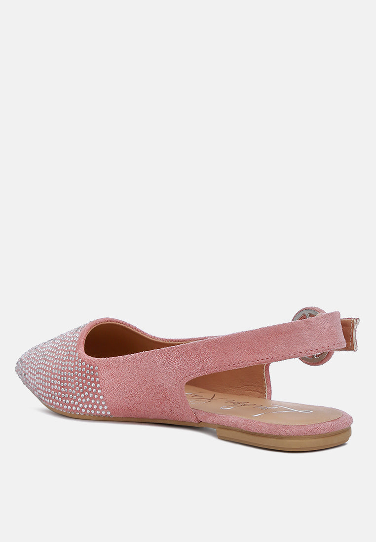 Jarisa Rhinestones Embellished Slingback Mules - Tigbul's Variety Fashion Shop