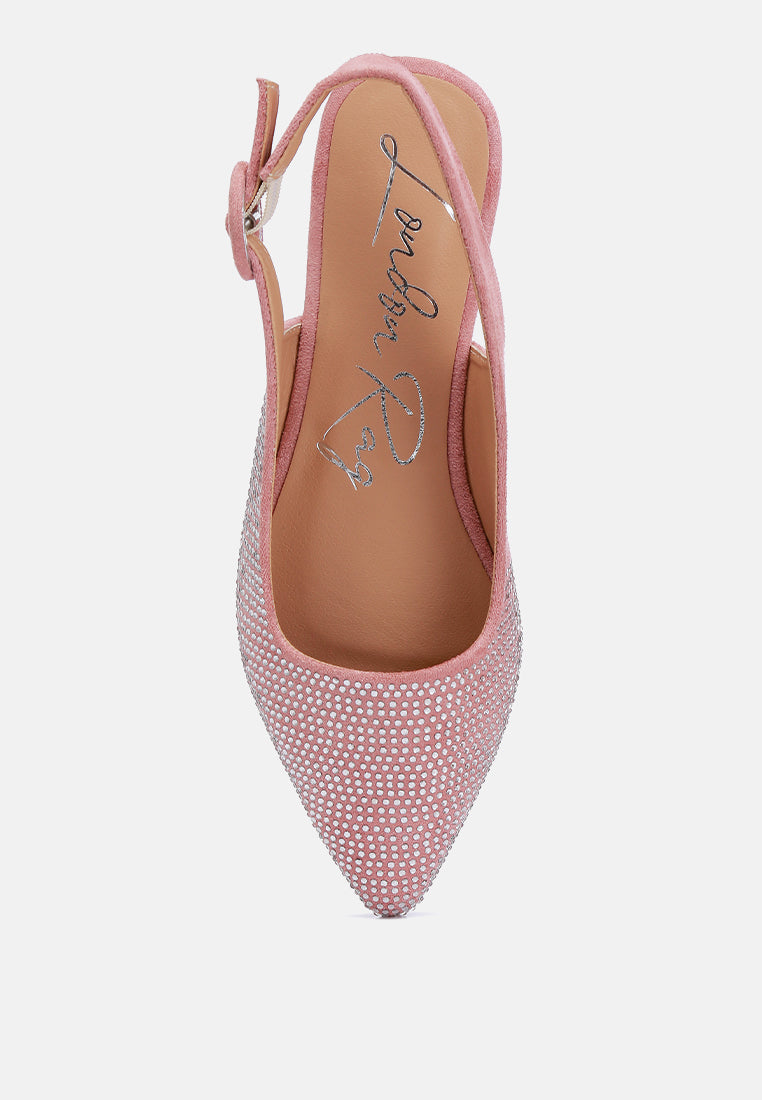 Jarisa Rhinestones Embellished Slingback Mules - Tigbul's Variety Fashion Shop