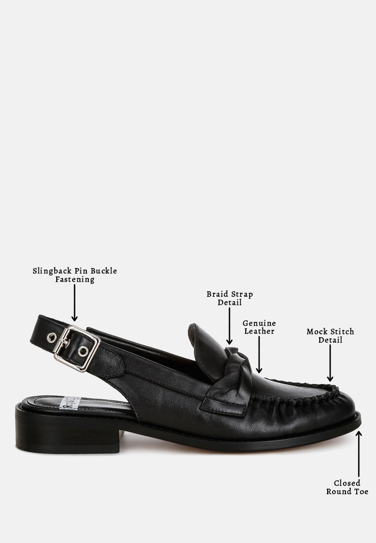 Jemykin Genuine Leather Loafer Sandals - Tigbul's Variety Fashion Shop