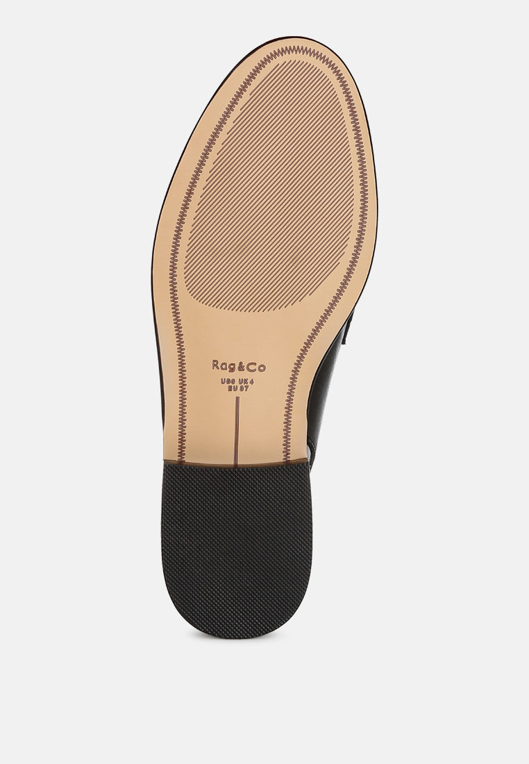 Jemykin Genuine Leather Loafer Sandals - Tigbul's Variety Fashion Shop