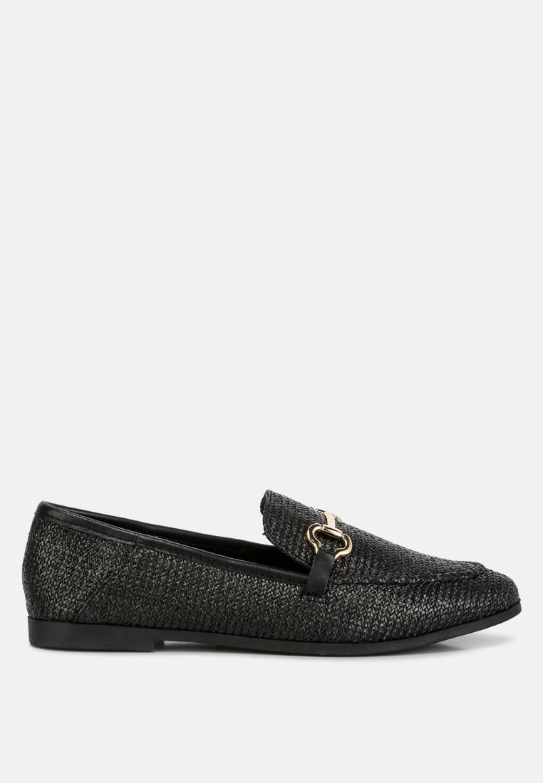 Jiro Horsebit Detail Flat Loafers - Tigbul's Variety Fashion Shop