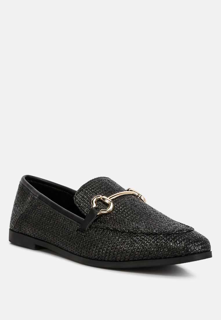 Jiro Horsebit Detail Flat Loafers - Tigbul's Variety Fashion Shop