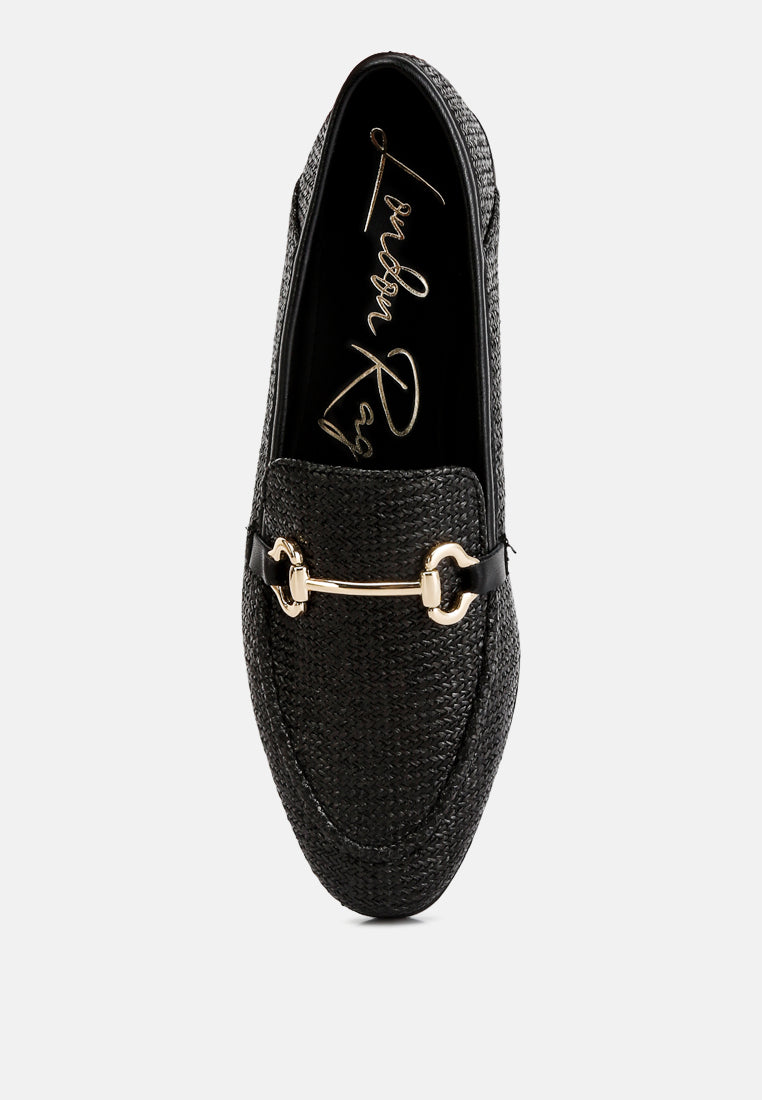 Jiro Horsebit Detail Flat Loafers - Tigbul's Variety Fashion Shop