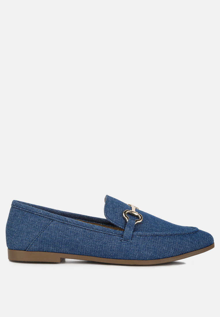 Jiro Horsebit Detail Flat Loafers - Tigbul's Variety Fashion Shop