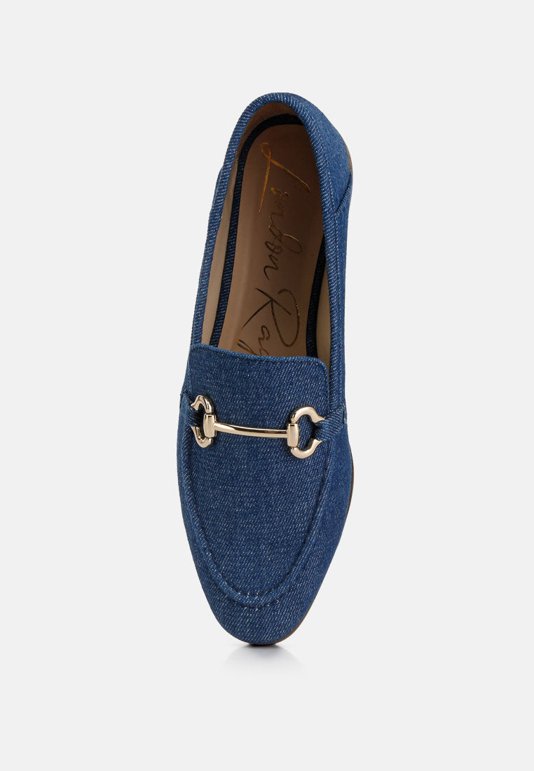 Jiro Horsebit Detail Flat Loafers - Tigbul's Variety Fashion Shop