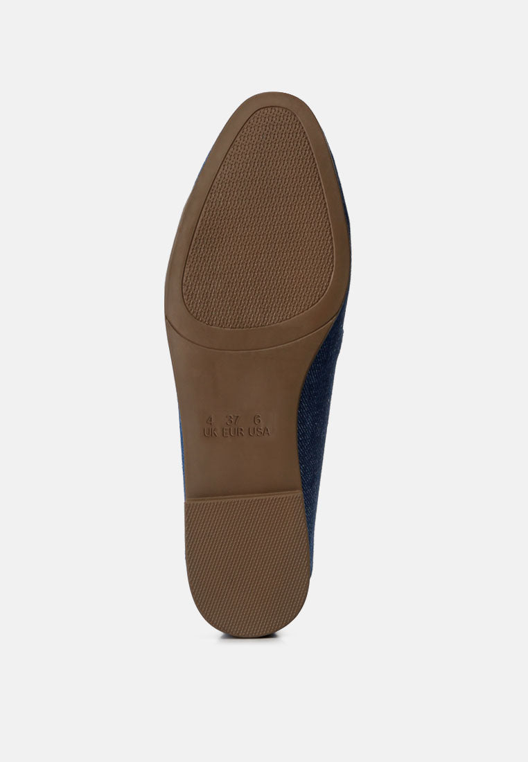 Jiro Horsebit Detail Flat Loafers - Tigbul's Variety Fashion Shop