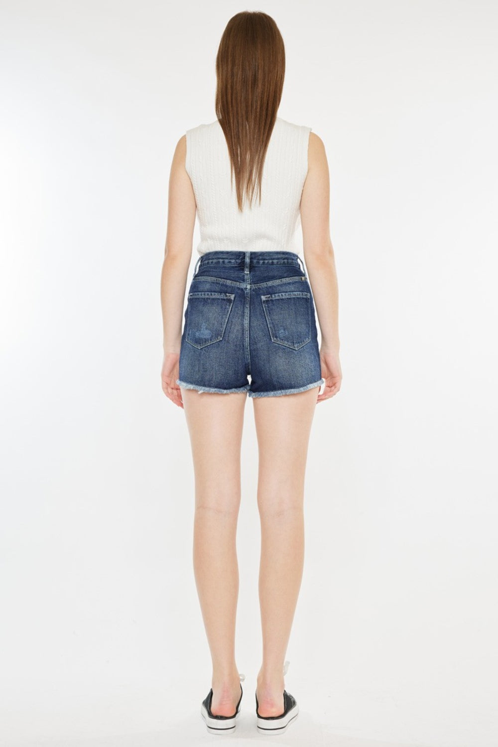 Kancan Raw Hem Button Fly Denim Shorts - Tigbul's Variety Fashion Shop