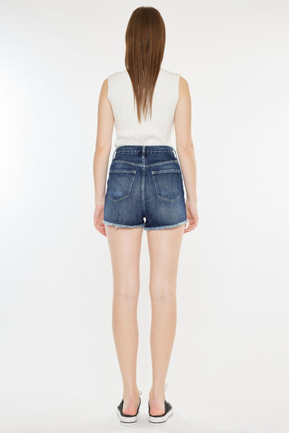 Kancan Raw Hem Button Fly Denim Shorts - Tigbul's Variety Fashion Shop
