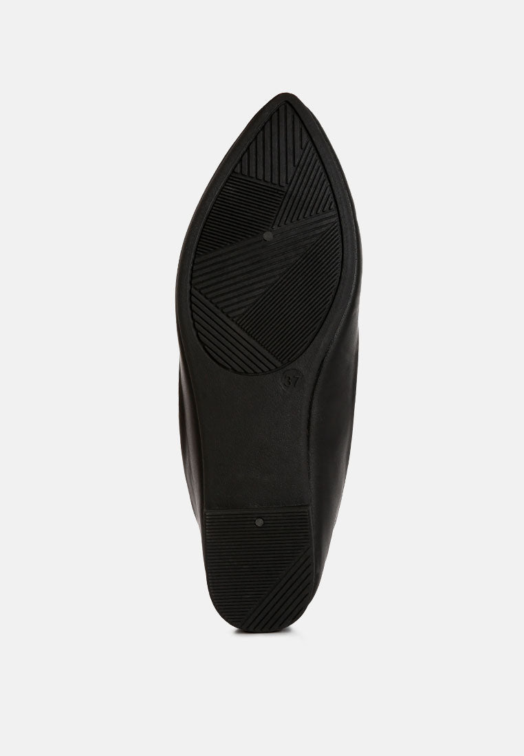 Karder Brooch Detail Ballet Flats - Tigbul's Variety Fashion Shop