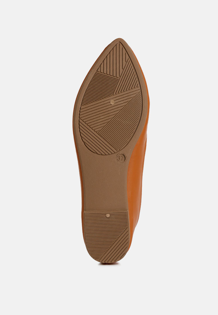 Karder Brooch Detail Ballet Flats - Tigbul's Variety Fashion Shop