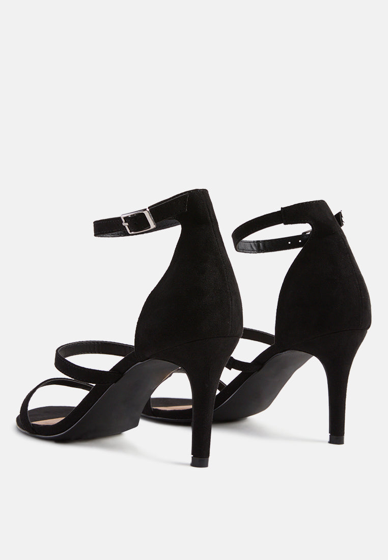 Kazaki Mid Heel Ankle Strap Sandals - Tigbul's Variety Fashion Shop