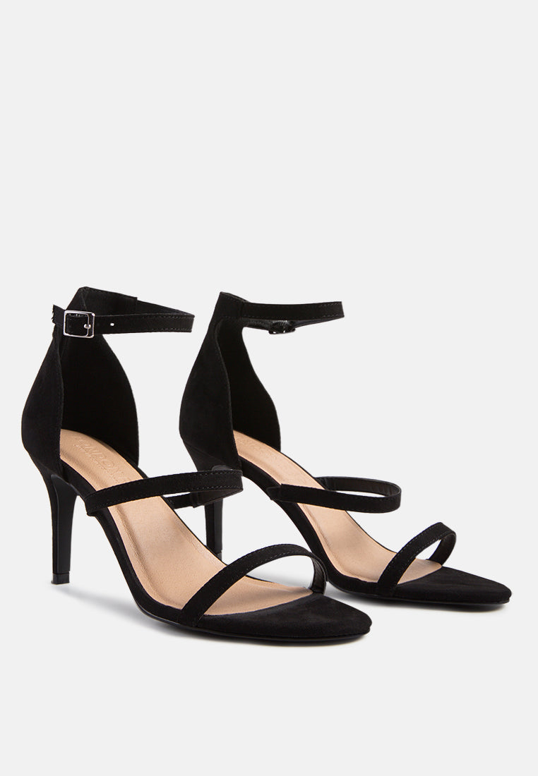 Kazaki Mid Heel Ankle Strap Sandals - Tigbul's Variety Fashion Shop