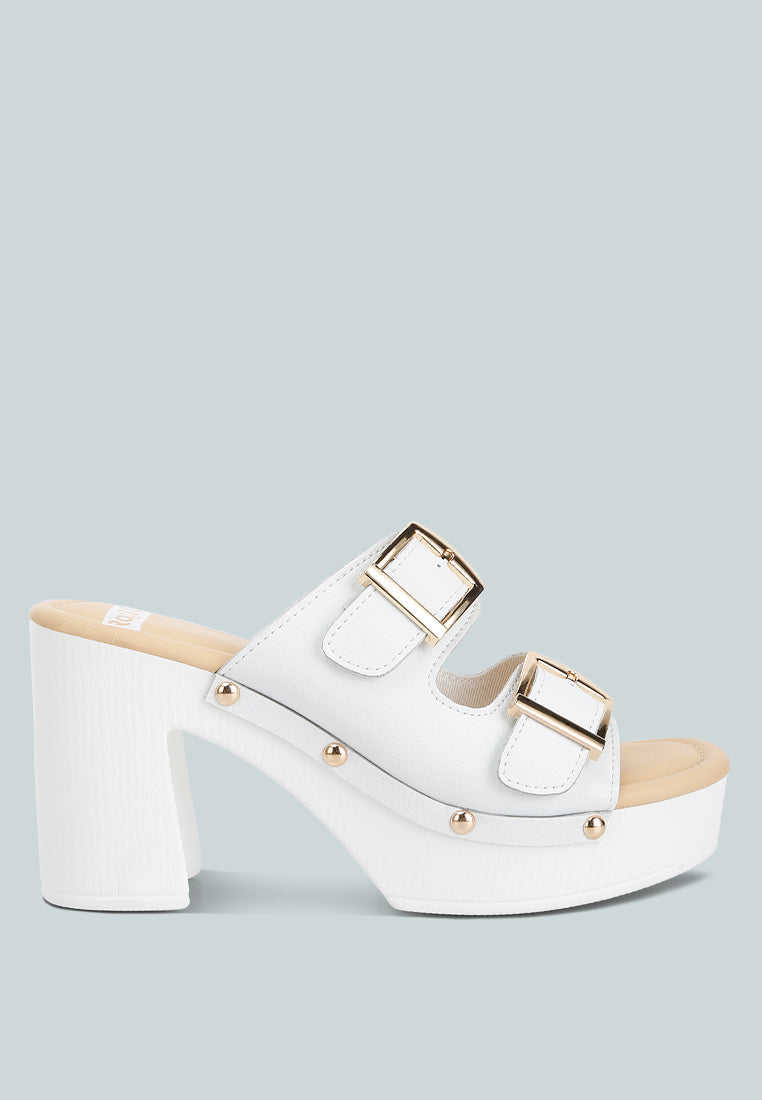 Kenna Dual Buckle Strap Sandals - Tigbul's Variety Fashion Shop